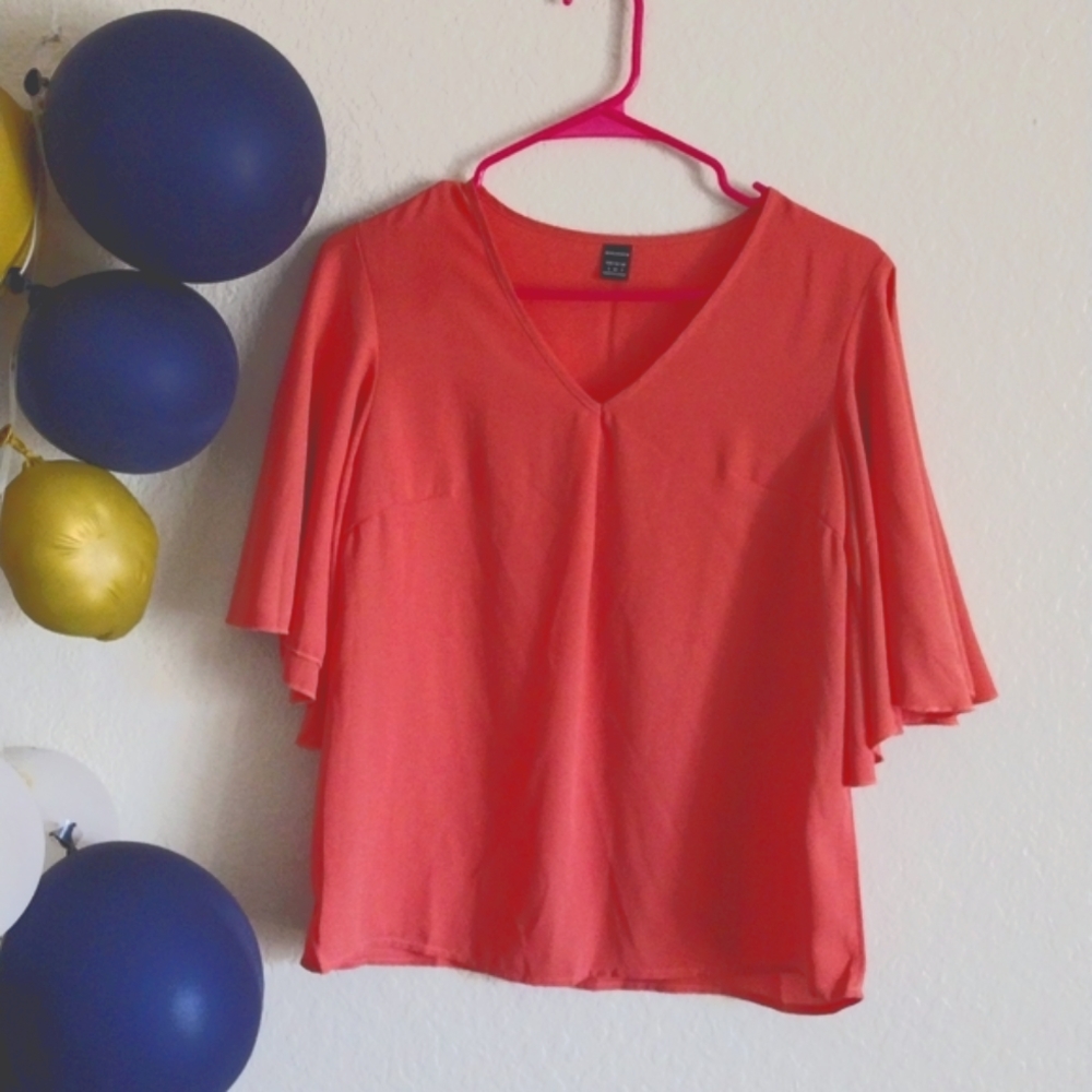 Butterfly sleeve blouse